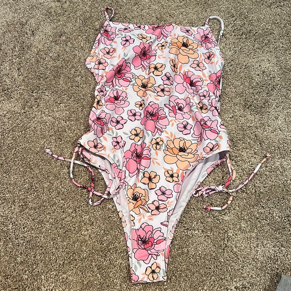 Brand new shein floral one piece